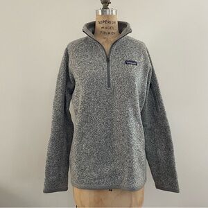 PATAGONIA Womens Better Sweater 1/4 Zip Sz L